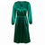 Elegant Fit And Flare Pleated Satin Dress - minxxshop.com