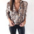 Animal Snake Skin Printed Sexy Long Sleeve  Tops Blouse Shirts - minxxshop.com