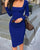 Long Sleeve Bodycon Dress - minxxshop.com