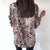 Animal Snake Skin Printed Sexy Long Sleeve  Tops Blouse Shirts - minxxshop.com