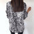 Animal Snake Skin Printed Sexy Long Sleeve  Tops Blouse Shirts - minxxshop.com