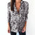 Animal Snake Skin Printed Sexy Long Sleeve  Tops Blouse Shirts - minxxshop.com