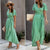 V-Neck Short Sleeve Maxi Dress - minxxshop.com
