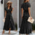 V-Neck Short Sleeve Maxi Dress - minxxshop.com