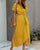 V-Neck Short Sleeve Maxi Dress - minxxshop.com
