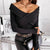Cross V-Neck Autumn Long Sleeve Blouse - minxxshop.com
