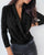 Long Sleeve Sexy Blouse Shirt V-Neck Fashion - minxxshop.com