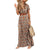Paisley Print Long Dress with Belt - minxxshop.com