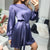 O-Neck Satin Mini Dress - minxxshop.com