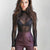 Women's Sheer Mesh Long Sleeve Net Blouse - minxxshop.com