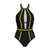 One-Piece Mesh Patchwork Swimsuit - minxxshop.com