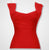 Red Elastic Halter Bandage Top Knitted Rayon Blouse - minxxshop.com