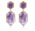 Polygons Crystal Stud Earrings - Amethyst, Agate, Quartz & Onyx - minxxshop.com