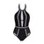One-Piece Mesh Patchwork Swimsuit - minxxshop.com