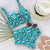 Floral Print High Waist Swimsuit (Two Piece) - minxxshop.com