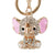 Rhinestone Crystal Elephant Keychain - minxxshop.com